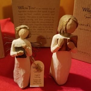 DEMDACO WILLOW TREE LOT, ANGEL OF LEARNING AND LOVE OF LEARNING